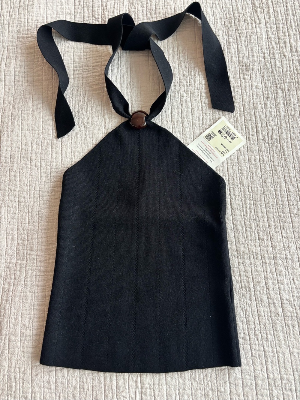 NWT Sézane Luce Top in Black Size S - Picture 4 of 6